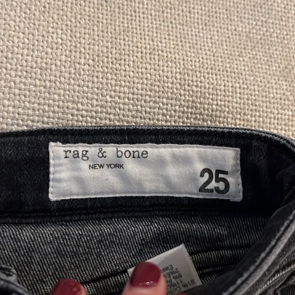Rag & Bone “Nina High Rise Ankle Cigarette” Jeans - size 25 - Picture 3 of 5